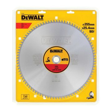 DeWALT DT1927 - Pílový kotúč na rezanie ocele, 355×25,4mm, 90 zubov