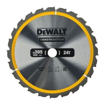 DeWALT DT1958 - Pílový kotúč Construction na drevo s klincami, 305×30mm, 24 zubov