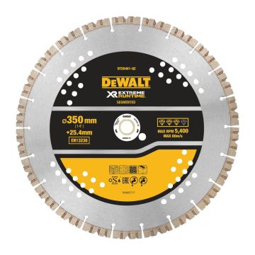 DeWALT DT20461 - Kotúč segmentový diamantový ELITE, Ø350×25,4mm