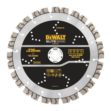 DeWALT DT20462 - Kotúč segmentový diamantový ELITE, Ø230×22,5mm