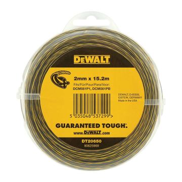DeWALT DT20650 - Struna pre kosačky, 15,2m×2mm