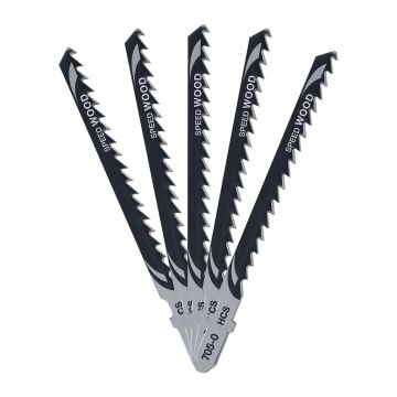 DeWALT DT2077 - Pílové plátky HCS na drevo, 70mm, rýchle oblúkové rezy, pre priam. píly, 5ks