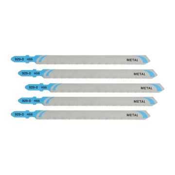 DeWALT DT2085 - Pílové plátky z rýchloreznej ocele HSS pre rezanie tenkých kovov a hliníka, 108mm, priame rezy, pre priam. píly, 5ks