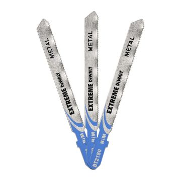 DeWALT DT2150 - Bimetalové pílové listy Extreme® na oceľ a kovy do 3mm, 61mm, rýchle rezy, pre priam. píly, 3ks