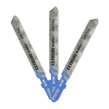 DeWALT DT2156 - Bimetalové pílové listy Extreme® na plech, 51mm, rýchle rezy, pre priam. píly, 3ks