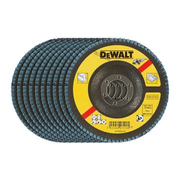 DeWALT DT3255 - Brúsny lamelový kotúč na kov 115×22,2mm, 36G - vypuklý, šikmý, typ 29