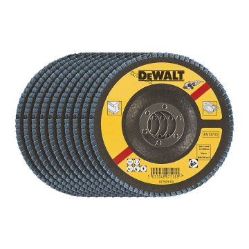 DeWALT DT3256 - Brúsny lamelový kotúč na kov 115×22,2mm, 60G - vypuklý, šikmý, typ 29