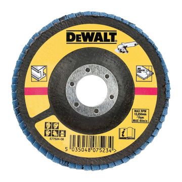 DeWALT DT3266 - Brúsny lamelový kotúč na kov 125×22,2mm, 60G - vypuklý, šikmý, typ 29