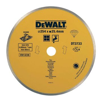 DeWALT DT3733 - Diamantový rezný kotúč na keramické obklady pre D24000, 254×25,4mm