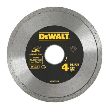 DeWALT DT3735 - Sintrovaný diamantový rezný kotúč 115×22,2mm, na obklady