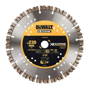 DeWALT DT40260 - Diamantový rýchlorezný kotúč Extreme® RunTime na rezanie betónu 230×22,23mm