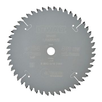 DeWALT DT4092 - Pílový kotúč Extreme® na drevo, dyhu, laminát, hliník, 184×16mm, 48 zubov, TCG -5°