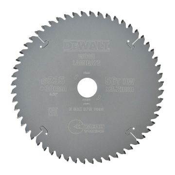 DeWALT DT4097 - Pílový kotúč Extreme® na drevo, dyhu, laminát, hliník, 235×30mm, 56 zubov, TCG -5°