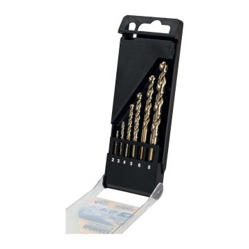 DeWALT DT4956 - 6-dielna súprava vrtákov do kovu Extreme® HSS-E COBALT, 2-8mm