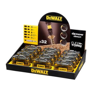 DeWALT DT70523TM - Súprava nástavcov 25mm, Extreme®, Flextorq™, 32-dielna (12×DT70523T)