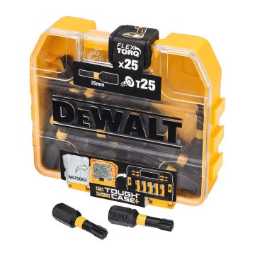 DeWALT DT70558T - Skrutkovacie bity Extreme® Flextorq™, Torx, T25, 25mm, 25ks