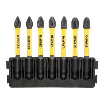 DeWALT DT70818 - Sada ToughCase™ - držiak 7ks bitov 57mm + Flextorq™ (PH1, PH2, PH3)