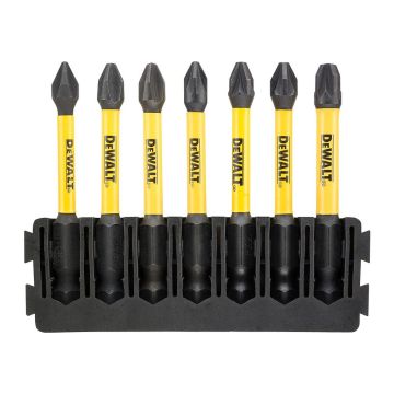 DeWALT DT70819 - Sada ToughCase™ - držiak 7ks bitov 57mm + Flextorq™ (PH1, PH2, PZ1, PZ2, PZ3)