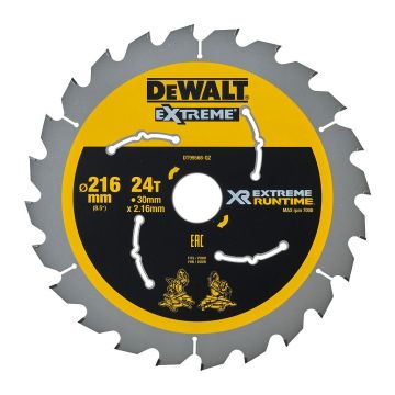 DeWALT DT99568 - Pílový kotúč XR® Extreme® FlexVolt® - 216×30mm, 24 zubov