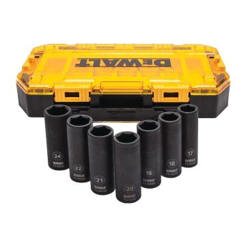 DeWALT DWMT74737-0 - 7-dielna sada predĺžených rázových hlavic 1/2"
