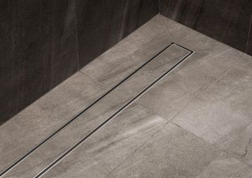 ESS Project Drain - Sprchový žľab 800x62 mm, s roštom, brúsená nerezová oceľ