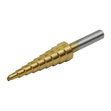 Extol Craft 20051 - Vrták stupňovitý TiN, ø4-12mm, stupňovanie 1mm, 9 otvorov