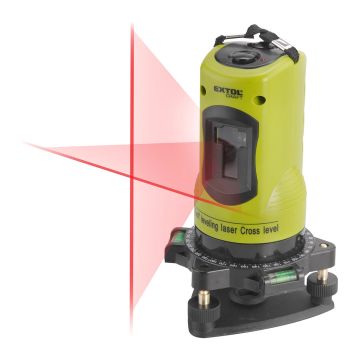Extol Craft 34900 - Laser líniový, krížový samonivelačný, červený, 1H-1V