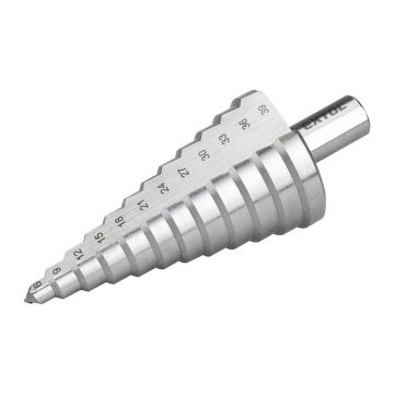 Extol Premium 8801166 - Vrták stupňovitý DIN 1412C, ø6-39mm, stupňovanie 3mm, 12 otvorov