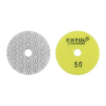 Extol Premium 8803090 - Kotúč diamantový leštiaci na suchý zips, ø100mm, P50