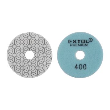 Extol Premium 8803096 - Kotúč diamantový leštiaci na suchý zips, ø100mm, P400