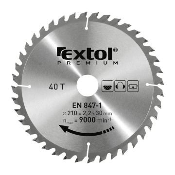 Extol Premium 8803202 - Kotúč pílový s SK plátkami, ø115x2,6x22,2mm, 24z