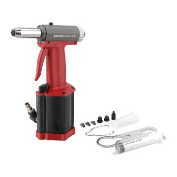 Extol Premium 8865070 - Nitovacia pneumatická pištoľ, 7290N, 2,4-4,8mm