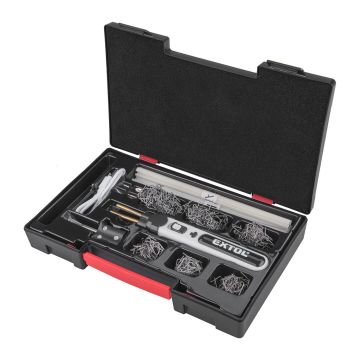 Extol Premium 8891505 - Zváračka sponkovacia na plasty akumulátorová, 2Ah, príslušenstvo