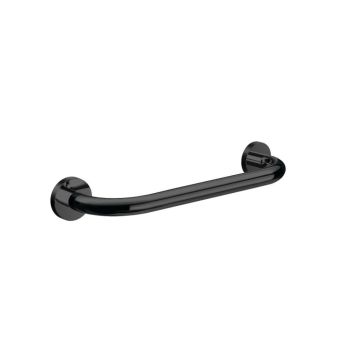 Emco Round - Rukoväť do kúpeľne 300 mm, montáž pomocou vŕtania, čierna 437013330