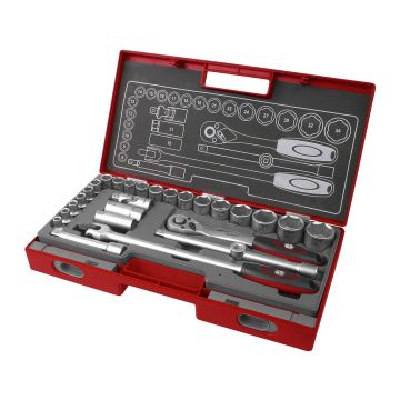 Fortum 4700014 - Sada nástrčných kľúčov, 1/2", 27ks