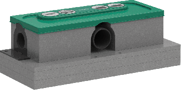 Hansgrohe uBox universal - Základné teleso pre lineárne sprchové žľaby pre štandardnú inštaláciu, 01001180