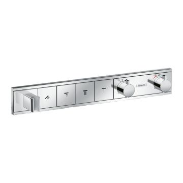 Hansgrohe RainSelect - Termostat pod omietku pre 4 spotrebiče, chróm 15357000