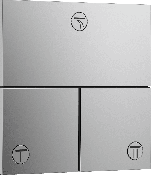 Hansgrohe ShowerSelect Comfort E - Ventil pod omietku pre 3 spotrebiče, chróm 15573000