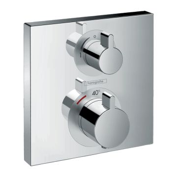 Hansgrohe Ecostat Square - Termostat pod omietku pre dva spotrebiče, chróm 15714000