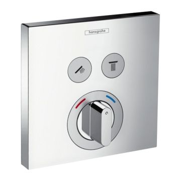 Hansgrohe ShowerSelect - Batéria pod omietku pre 2 spotrebiče, chróm 15768000