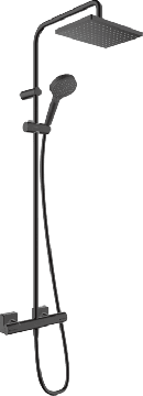 Hansgrohe Vernis Shape - Sprchový systém 230 1jet EcoSmart s termostatom, čierna matná 26097670
