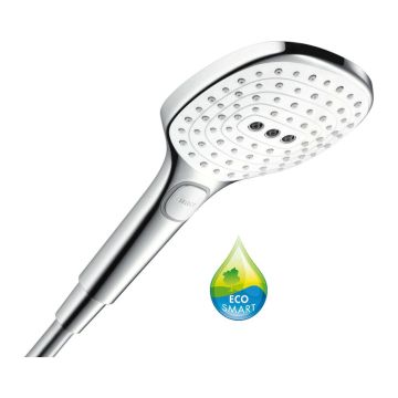 Hansgrohe Raindance Select E - Ručná sprcha 120 3jet EcoSmart 9 l/min, biela-chróm 26521400
