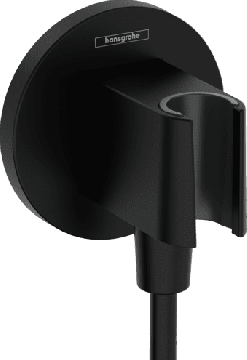 Hansgrohe FixFit S - Kolienko s držiakom sprchy, čierna matná 26888670
