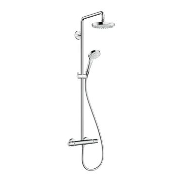 Hansgrohe Croma Select S - Showerpipe 180 2jet s termostatom, biela/chróm 27253400