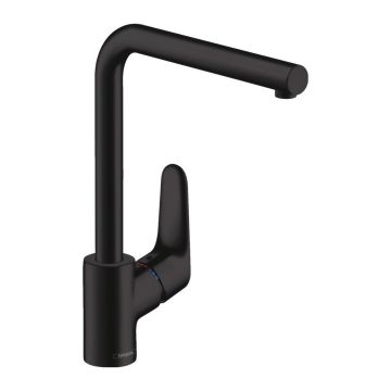 Hansgrohe Focus M41 - Kuchynská páková batéria 280, 1jet, matná čierna 31817670