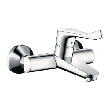 Hansgrohe Focus - Páková umývadlová batéria na stenu s predĺženou rukoväťou 121 mm, chróm 31913000