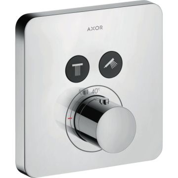 Axor ShowerSelect - Termostatická batéria pod omietku pre 2 spotrebiče, chróm 36707000