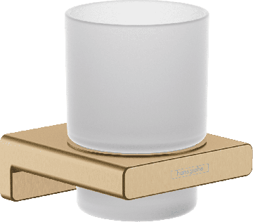 Hansgrohe AddStoris - Nádobka na ústnu hygienu, kartáčovaný bronz 41749140