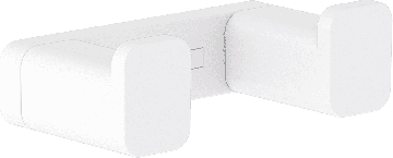 Hansgrohe AddStoris - Dvojitý háčik, matná biela 41755700