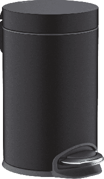 Hansgrohe AddStoris - Odpadkový kôš nášľapný, čierna matná 41775670